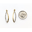 Earrings Wishbone .10ctw Round Diamonds 10ktt 1.05x.1" 1.86g 226050031