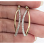Earrings Wishbone .10ctw Round Diamonds 10ktt 1.05x.1" 1.86g 226050031