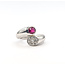 Ring Bypass 0.25ctw Round Diamonds 1.50ctw Ruby 900pt 16mm Sz7 29.45g 126040081