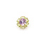 Pendant Halo 1.2ct Purple Amethyst 1.2ctw Green Peridot 14ky .5" 1.31g 226050054