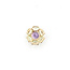 Pendant Halo 1.2ct Purple Amethyst 1.2ctw Green Peridot 14ky .5" 1.31g 226050054
