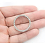 Pendant Circle .75ctw Round Diamonds 10kw 1.05" 3.55g 226050024