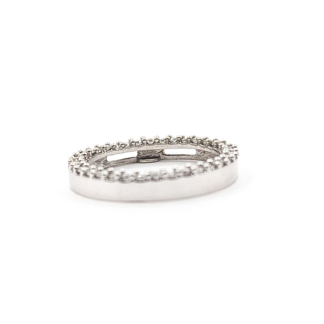 Pendant Circle .75ctw Round Diamonds 10kw 1.05" 3.55g 226050024
