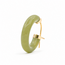 Earrings Hoop 3ctw Green Jade 14ky .75x.1" 3.52g 226050053