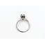 Ring Floral .05ct Round Diamond .33ctw Blue Sapphire 14kw 2mm Sz8.5 3.02g 226050041