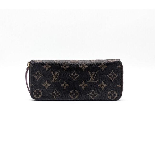 Wallet Louis Vuitton Portefeuille Clemence Monogram Canvas Fuchsia Wallet 126055048