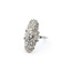 Ring Scalloped 1.05ctw Round Diamonds 900pt 26mm Sz6 4.4g 126060008