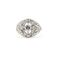 Ring Oval Cocktail 1.30ctw Round Diamonds 900pt 15mm Sz6 5.3g 126060009