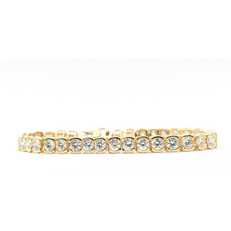 Bracelet Tennis 9ctw Round Diamonds 14ky 6.15mm 7" 20.38g 226050057