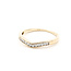 Ring Contour .12ctw Round Diamonds 14ky sz7.5 2.09g 124030454