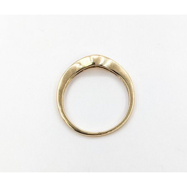 Ring Contour .12ctw Round Diamonds 14ky sz7 1.44g 124030455