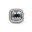 Ring David Yurman Albion Collection Cable .28ctw Round Diamonds 15x15mm Black Onyx 925 19x19mm Sz6 17.61g 126060012