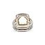 Ring David Yurman Albion Collection Cable .19ctw Round Diamonds 11x11mm Green Prasiolite 925 15x15mm Sz7 9.16g 126060013