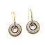 Earrings David Yurman Cable Circle Drop 18ky/925 1.5x.75" 10.3g 126052034