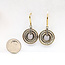 Earrings David Yurman Cable Circle Drop 18ky/925 1.5x.75" 10.3g 126052034