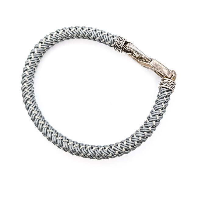 Bracelet John Hardy Woven Stainless/925 6mm 7.25" 13.26g 126052033