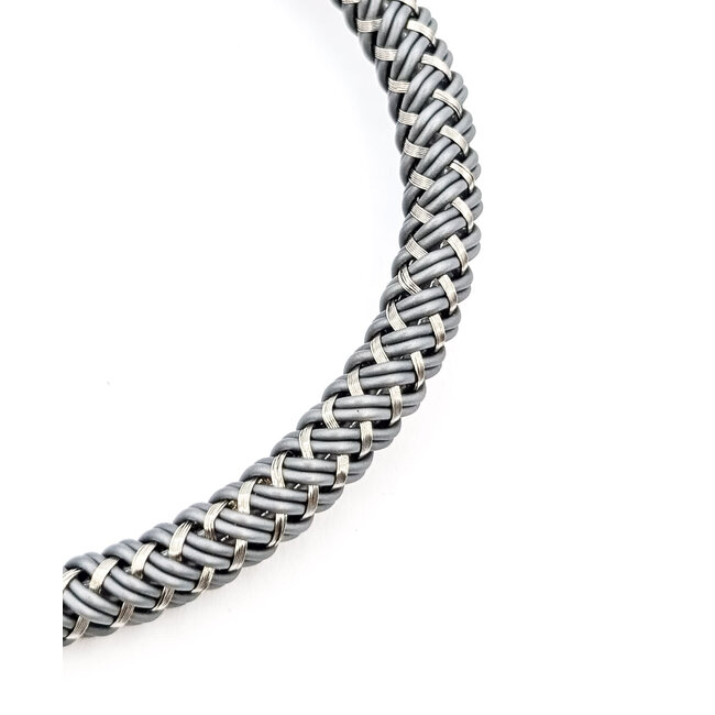 Bracelet John Hardy Woven Stainless/925 6mm 7.25" 13.26g 126052033