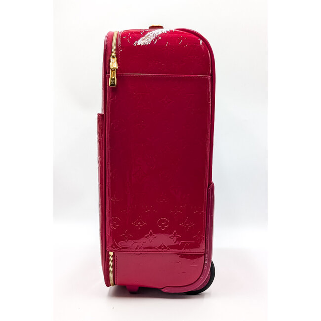 Luggage Louis Vuitton Pegase 45 Red Vernis Suitcase 126055045