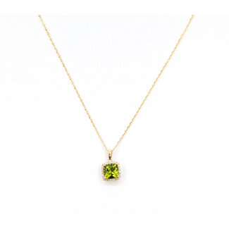 Pendant 1.67ctw Peridot 14ky 125110112