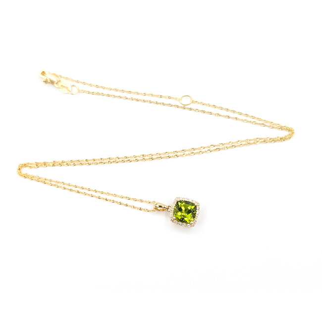 Pendant 1.67ctw Peridot 14ky 125110112