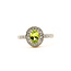 Ring 0.14ctw Diamonds 0.8ct Peridot14ky sz7.25 2.88g 125110132