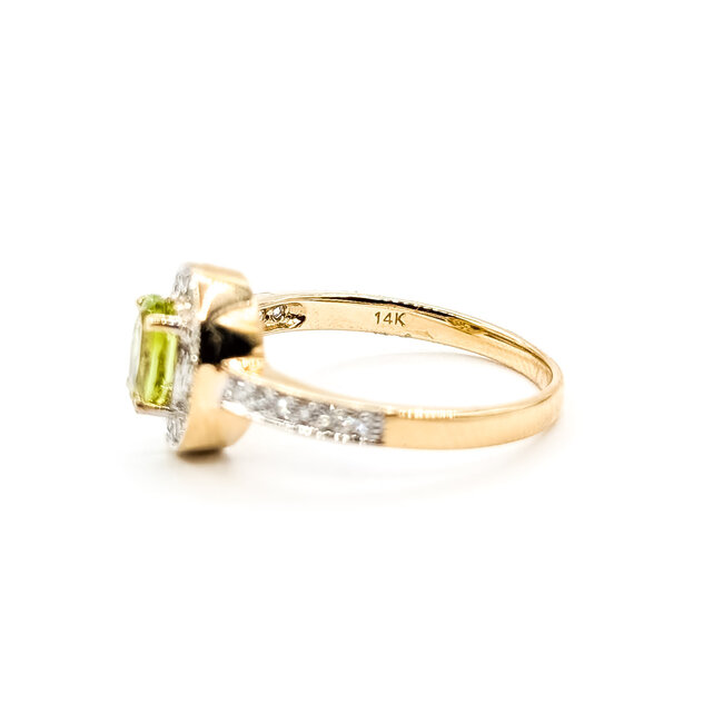 Ring 0.14ctw Diamonds 0.8ctw 14ky 125110132