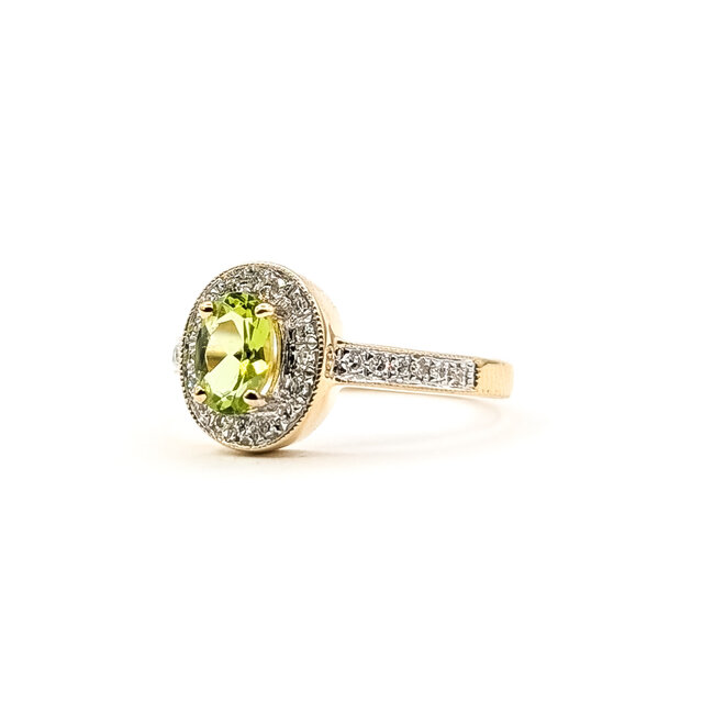 Ring 0.14ctw Diamonds 0.8ctw 14ky 125110132