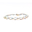 Bracelet Tennis 12ctw Sky Blue Aquamarine 14ky 6.6mm 7" 6.68g 126050069
