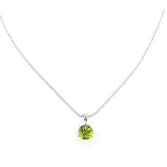Pendant 2.5ct Peridot 14kw 8mm 125110122