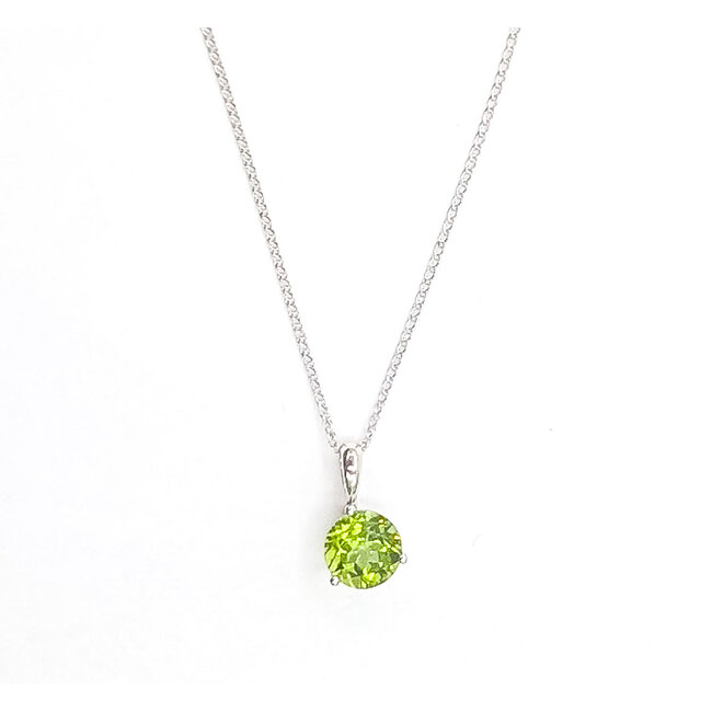 Pendant 2.5ct Peridot 14kw 8mm 125110122