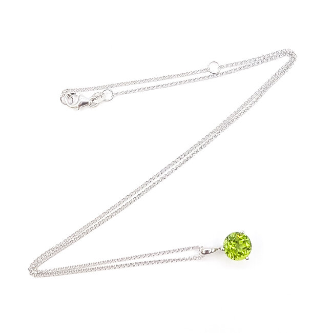 Pendant 2.5ct Peridot 14kw 8mm 125110122