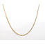 Necklace Double Curb Link 14ky 2.5mm 20" 4.57g 126052029