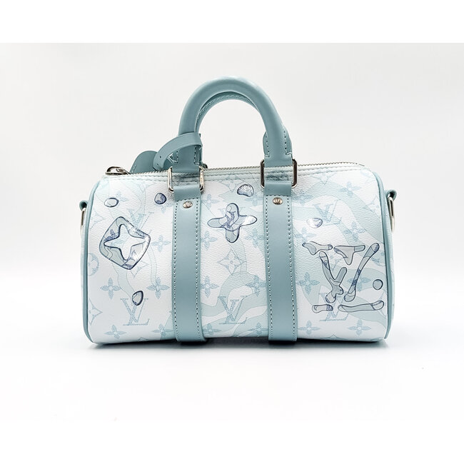 Handbag Louis Vuitton Keepall Bandouliere 25 Aquagarden 126065001