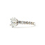 Ring Engagement 1.21ct Oval Lab Grown Diamond IGI: LG770616434 .40ctw Diamonds 18kw 2.2mm Sz6.5 2.95g 125100037
