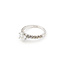 Ring Engagement 1.21ct Oval Lab Grown Diamond IGI: LG770616434 .40ctw Diamonds 18kw 2.2mm Sz6.5 2.95g 125100037