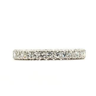 Ring Eternity 1.00ctw Round Diamonds 900pt 3mm Sz7.75 3.76g 226060008