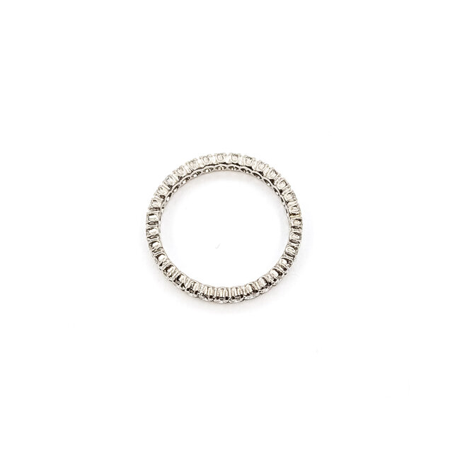 Ring Eternity 1.00ctw Round Diamonds 900pt 3mm Sz7.75 3.76g 226060008