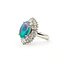 Ring Ballerina 1.20ctw Round & Baguette Diamonds 3.59ct Australian Opal 900pt Sz6 11.3g 126060021