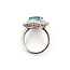 Ring Ballerina 1.20ctw Round & Baguette Diamonds 3.59ct Australian Opal 900pt Sz6 11.3g 126060021