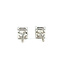 Earrings Stud Screwback .72ctw Princess Diamonds 14kw 5.5mm 2.27g 226060010