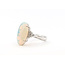 Ring .35ctw Round Diamonds 6.76ct Jelly Opal 18kw Sz6 8.1g 126060020