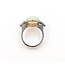 Ring .35ctw Round Diamonds 6.76ct Jelly Opal 18kw Sz6 8.1g 126060020