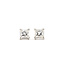 Earrings Stud Screwback .76ctw Princess Diamonds GIA: 13303391, 13191942 950pt 5.5mm 2.27g 226060009