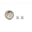 Earrings Stud Screwback .76ctw Princess Diamonds GIA: 13303391, 13191942 950pt 5.5mm 2.27g 226060009
