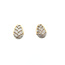 Earrings Tear Drop Milgrain 0.12ctw Round Diamonds 14ky .55x.45 2.59g 126060026