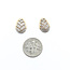 Earrings Tear Drop Milgrain 0.12ctw Round Diamonds 14ky .55x.45 2.59g 126060026