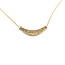 Necklace Bar Milgrain 0.12ctw Round Diamonds 14ky 1.5x.5" 17.5" 3.12g 126060025