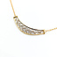 Necklace Bar Milgrain 0.12ctw Round Diamonds 14ky 1.5x.5" 17.5" 3.12g 126060025