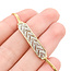 Bracelet Bar Milgrain 0.16ctw Round Diamonds 14ky 6.7mm 7.25" 4.41g 126060024