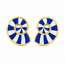 Earrings Tiffany & Co. Shell Lapis & Shell 18ky .9x.9" 13.67g 126060027